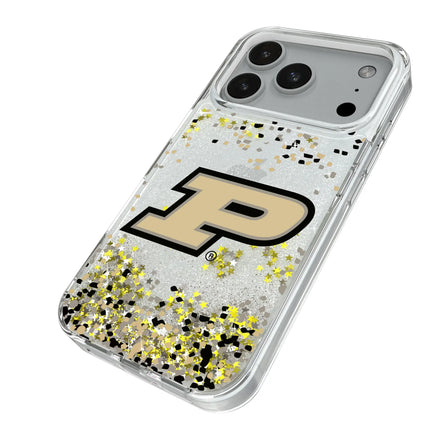 Purdue University Boilermakers Confetti Glitter Phone Case for Apple iPhone