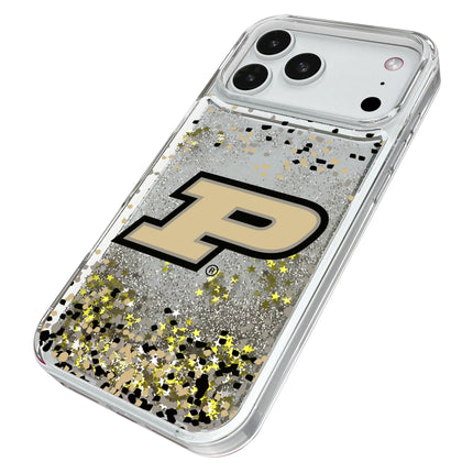 Purdue University Boilermakers Confetti Glitter Phone Case for Apple iPhone