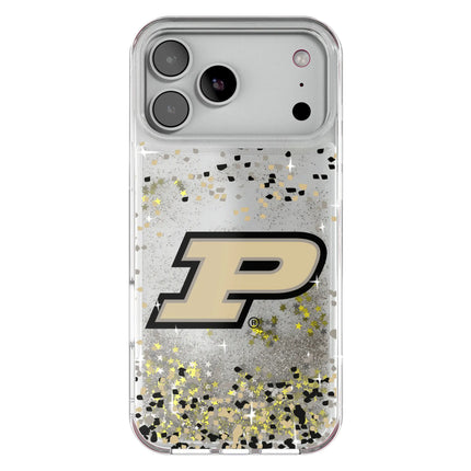 Purdue University Boilermakers Confetti Glitter Phone Case for Apple iPhone