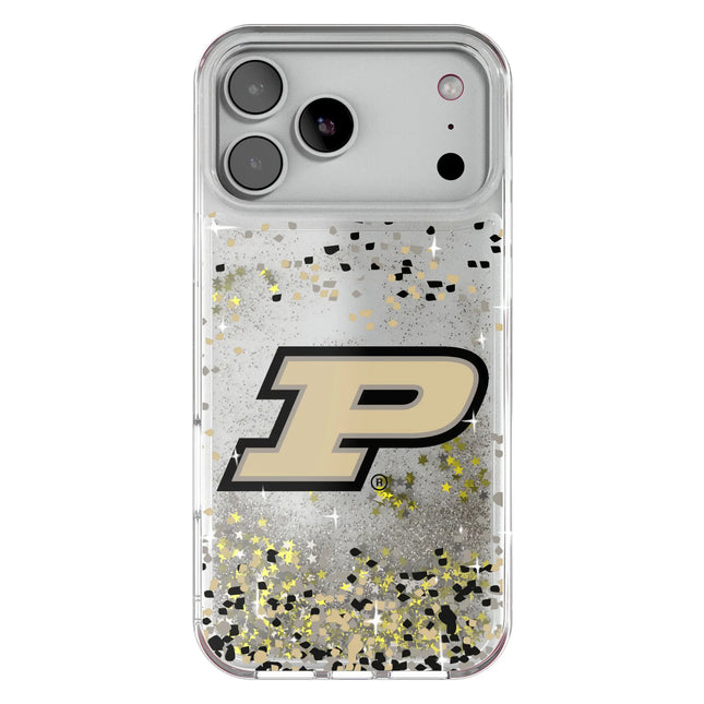 Purdue University Boilermakers Confetti Glitter Phone Case for Apple iPhone