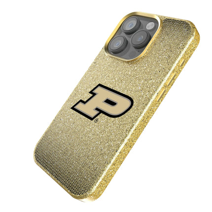 Purdue University Boilermakers Linen Bling Phone Case for Apple iPhone