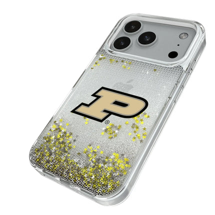 Purdue University Boilermakers Linen Glitter Phone Case for Apple iPhone