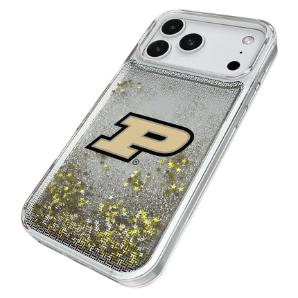 Purdue University Boilermakers Linen Glitter Phone Case for Apple iPhone