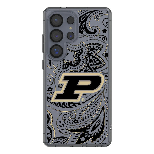 Purdue University Boilermakers Paisley Clear Phone Case for Samsung Galaxy