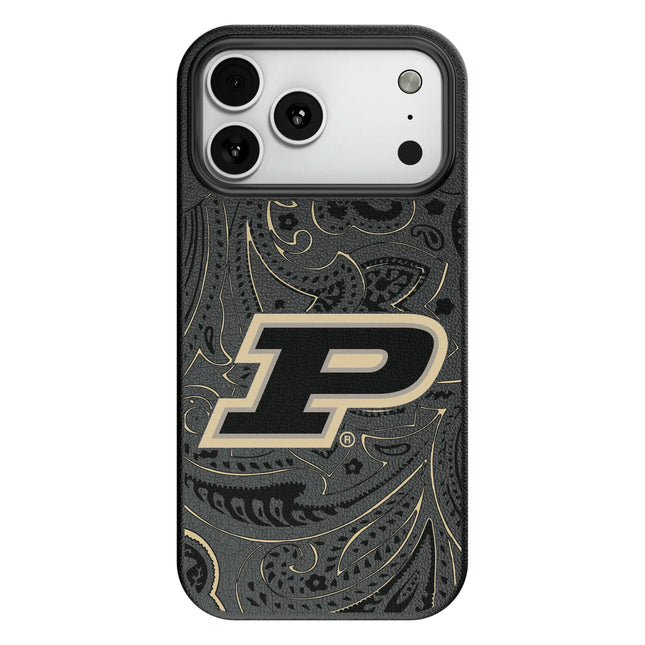 Purdue University Boilermakers Paisley MagSafe Compatible Phone Case for Apple iPhone