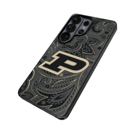 Purdue University Boilermakers Paisley MagSafe Compatible Phone Case for Samsung Galaxy
