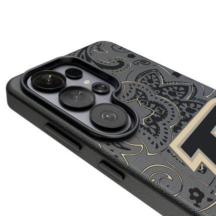 Purdue University Boilermakers Paisley MagSafe Compatible Phone Case for Samsung Galaxy