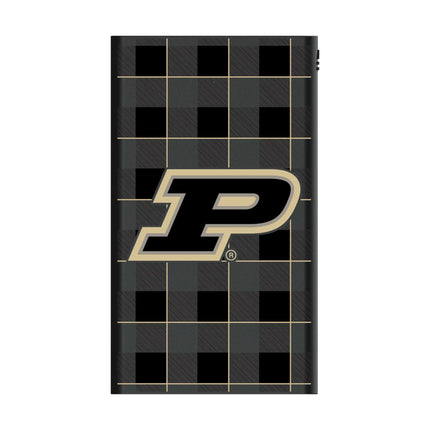 Purdue University Boilermakers Plaid 5000mAh Flat Powerbank