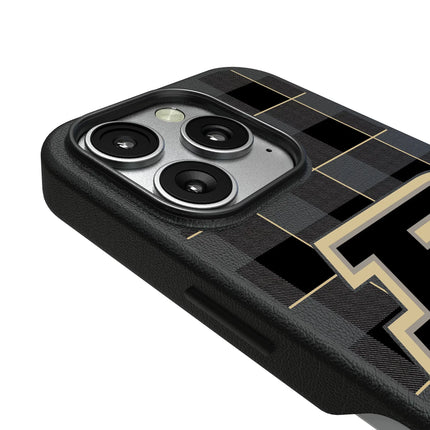 Purdue University Boilermakers Plaid MagSafe Compatible Phone Case for Apple iPhone