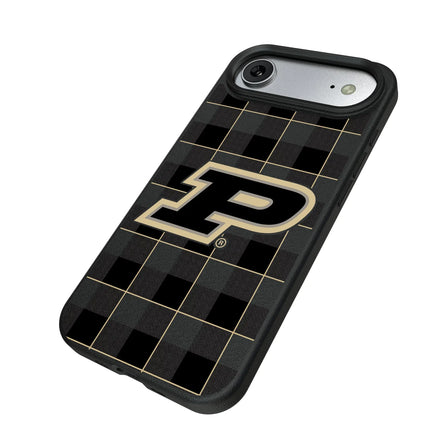 Purdue University Boilermakers Plaid MagSafe Compatible Phone Case for Apple iPhone