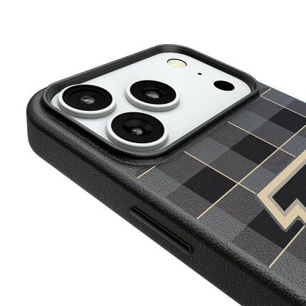 Purdue University Boilermakers Plaid MagSafe Compatible Phone Case for Apple iPhone