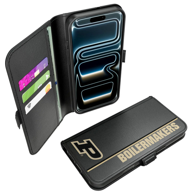 Purdue University Boilermakers Sidebar Folio 2.0 Case for Apple iPhone