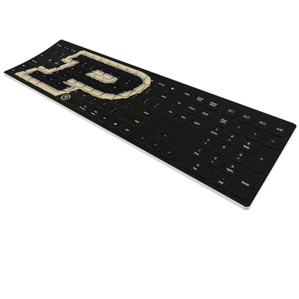 Purdue University Boilermakers Solid Curved Wireless Keyboard