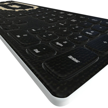 Purdue University Boilermakers Solid Curved Wireless Keyboard