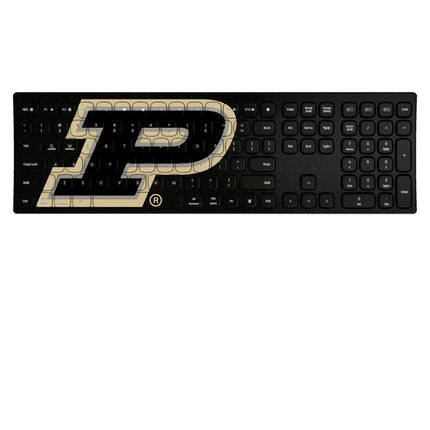 Purdue University Boilermakers Solid Curved Wireless Keyboard