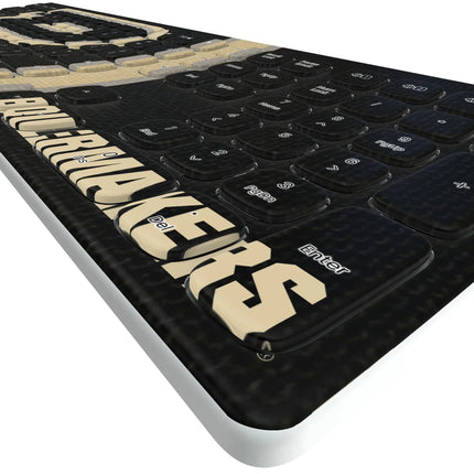 Purdue University Boilermakers Stripe Curved Wireless Keyboard