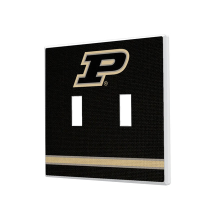 Purdue University Boilermakers Stripe Hidden-Screw Light Switch Plate