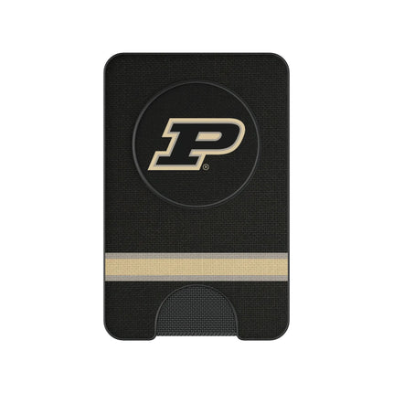Purdue University Boilermakers Stripe PopSockets MagSafe-Compatible PopWallet+