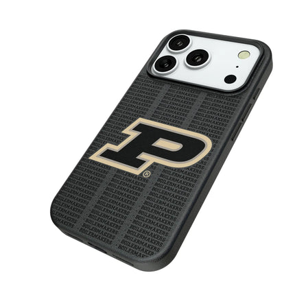 Purdue University Boilermakers Text Backdrop MagSafe Compatible Phone Case for Apple iPhone