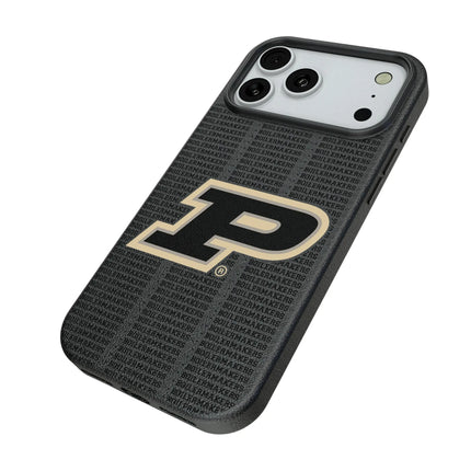 Purdue University Boilermakers Text Backdrop MagSafe Compatible Phone Case for Apple iPhone