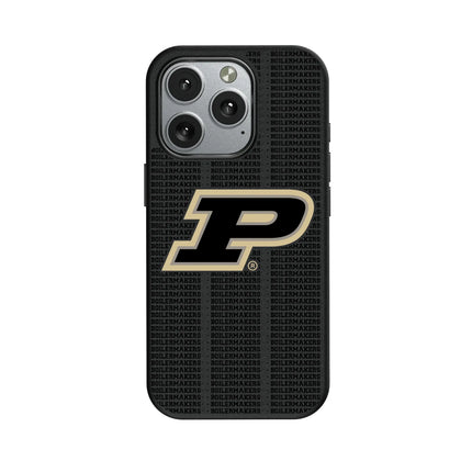 Purdue University Boilermakers Text Backdrop MagSafe Compatible Phone Case for Apple iPhone