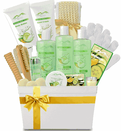 Purelis Cucumber Melon Spa Gift Basket