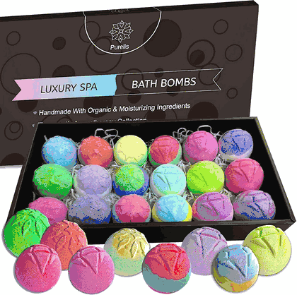 Purelis Luxury Bath Bomb Gift Set - 18 Pieces
