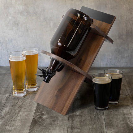 Growler Stand with 64oz Glass Growler
