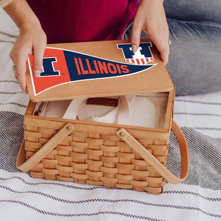 Illinois Fighting Illini - Poppy Personal Picnic Basket