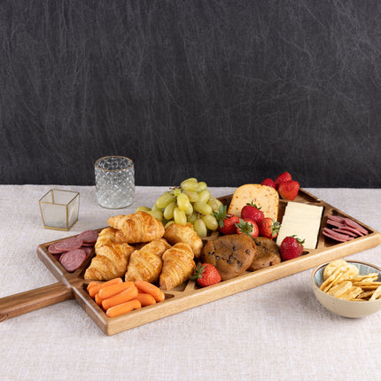 Acacia Grazing Charcuterie Sectioned Serving Board