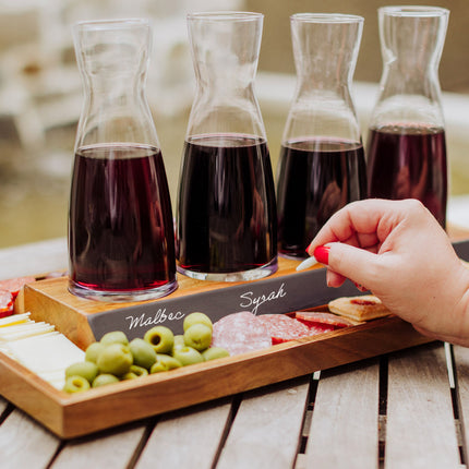 Cava Wine Tasting Kit with 4 Glass Carafes