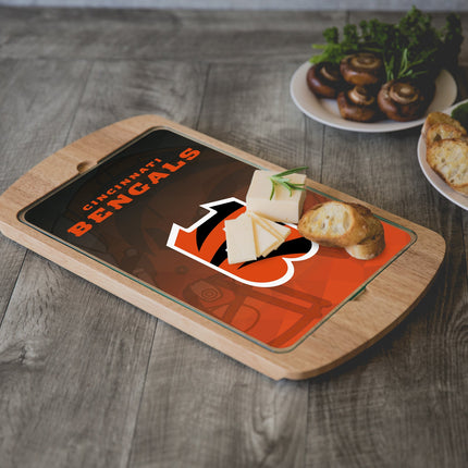 Cincinnati Bengals - Billboard Glass Top Serving Tray