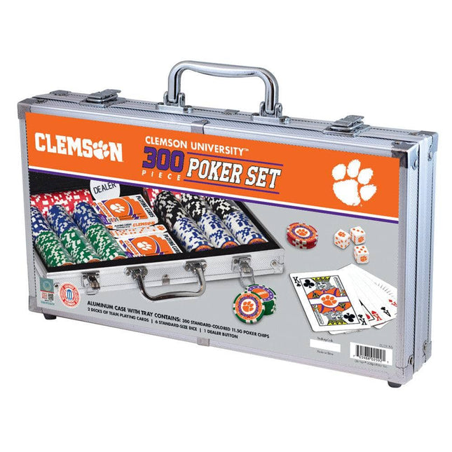 Clemson Tigers 300 Piece Poker Set