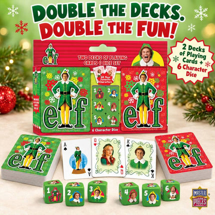 Elf 2-pack Playing Cards & Dice Set