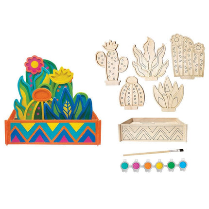 Cactus Garden Wood Craft & Paint Kit