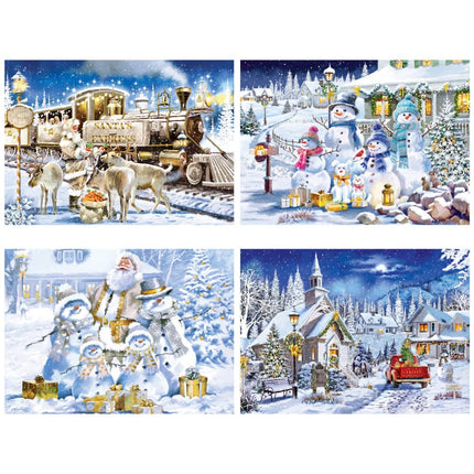 Glitter & Gold - 500 Piece Jigsaw Puzzles 4-Pack