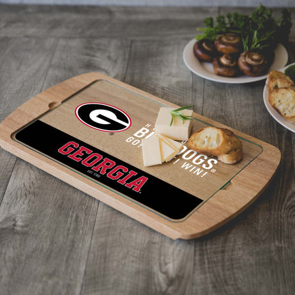 Georgia Bulldogs - Billboard Glass Top Serving Tray