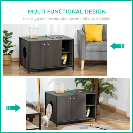 Hidden Cat Litter Box Enclosure
