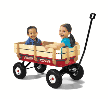 Radio Flyer ATW - Steel and Wood Wagon