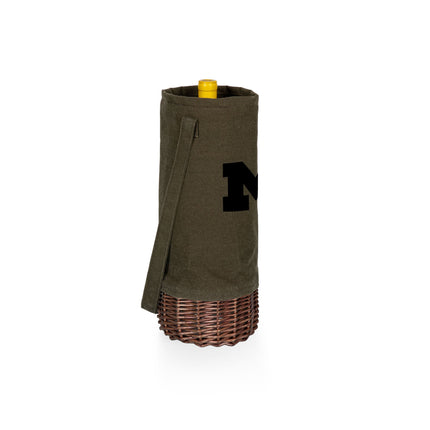 Michigan Wolverines Malbec Insulated Canvas Wine Bottle Basket