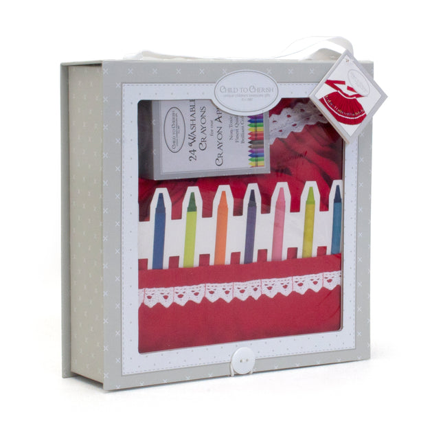 Red Crayon Apron Set