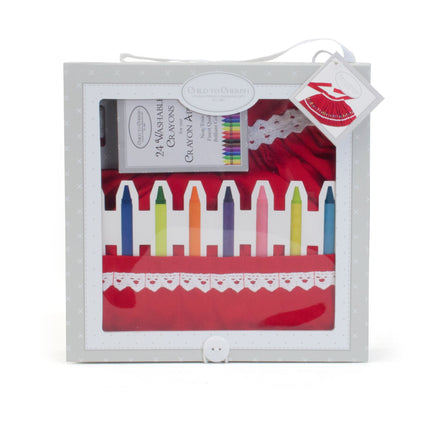 Red Crayon Apron Set