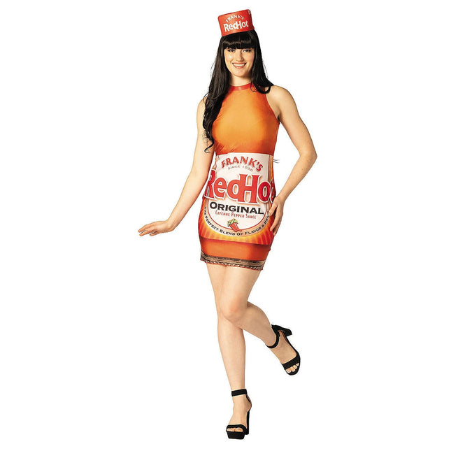 Adult Frank's Red Hot Sauce Bottle Dress Costume