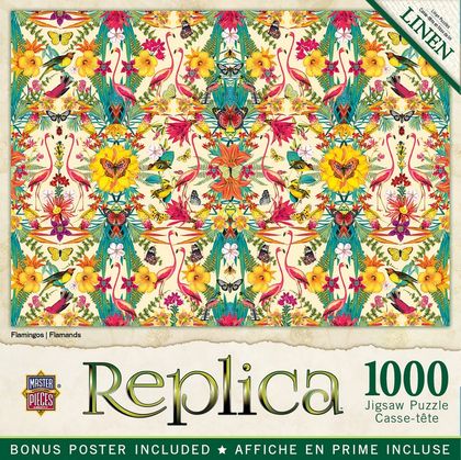 Replica Flamingos 1000 Piece Puzzle