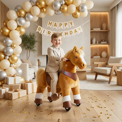 Model Y® Horse Ride-On Toy Age 3–4 – Light Brown