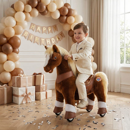 Model Y® Horse Ride-On Toy Age 3–4 – Brown