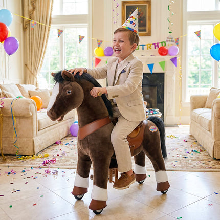 Model Y® Horse Ride-On Toy Age 3–4 – Chocolate Brown