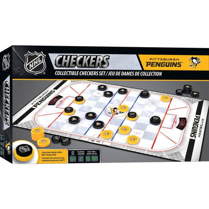 Pittsburgh Penguins Checkers Board Game