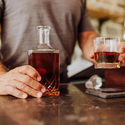 Whiskey Box Gift Set with Decanter