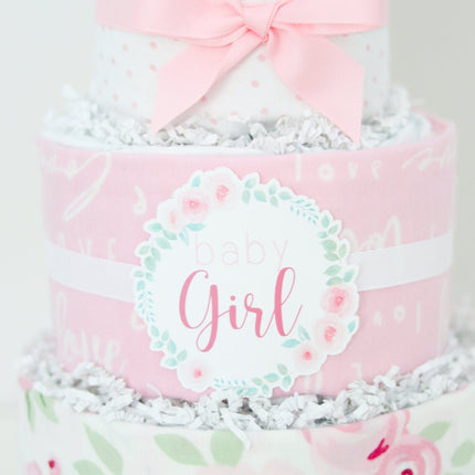 Rose Diaper Cake